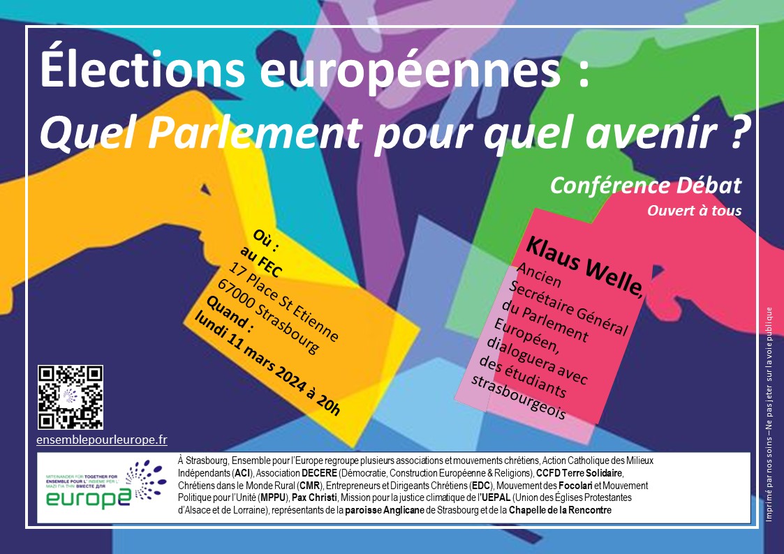 11 mars 2024 Conférence élections européennes Quel parlement pour